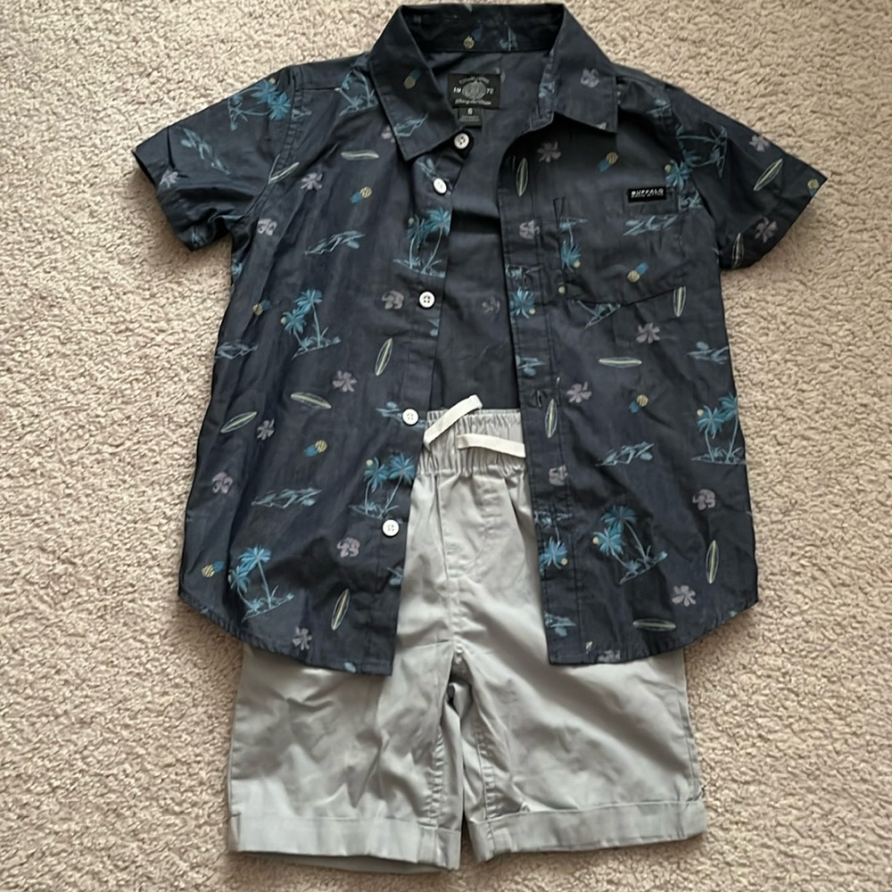 Buffalo David Bitton Boys’ Bermuda Shirt & Shorts Set